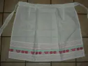 HAND WOVEN HALF APRON CUSTOM MADE & HAND MACHINE SEWN GORGEOUS LQQK !!