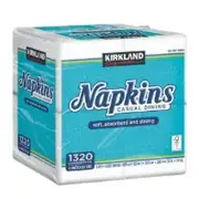 Kirkland Signature Napkins Casual Dining Table Sheets 4 x 330 Sheets