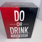Do or Drink Team Wars Card Games - Drinking Party Games for Game Night, New