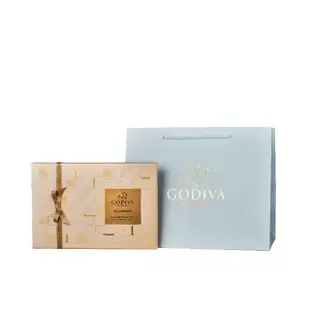 【GODIVA】片裝黑巧克力禮盒36片裝 限定款(二件組)