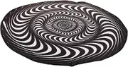 Illusion Carpet Bedroom Illusion Soft Room Rugs Fluffy Rug Carpet Bedroom Decor Non-Slip Back 3D Floor Mat Room Floor Mat Home Supplies Crystal Velvet