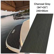 Charcoal Grey Marine Flooring EVA Foam Boat Decking 240x90cm Adhesive Deck Mat