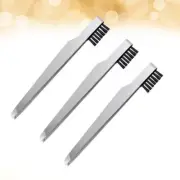 3 PCS Makeup Slant Tweezers Eyebrow Clamps Girls Eyebrow Brush Tweezers