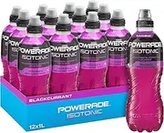 Powerade Isotonic Blackcurrant Sports Drink Multipack Sipper Cap Bottles 12 x 1L