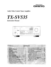 Onkyo TX-SV535 Tuner Owners Manual