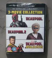Deadpool 1 2 3 Wolverine Collection 4k + Bluray *NEW/SEALED* Region B 6 Disc