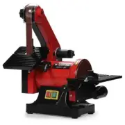 BAUMR-AG Bench Vertical Belt and Disc Sander Combo, 25mm Linisher, 125mm Sanding