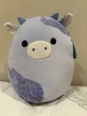 Squishmallows Marzio the Purple Velvet Cow 12" BNWT RARE