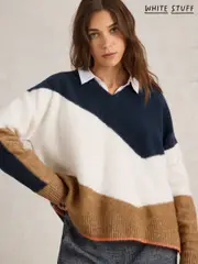 White Stuff Natural Cerie Chevron Jumper (F13808) | $84