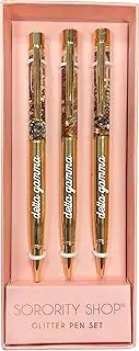 Delta Gamma Sorority Glitter Pen Set