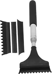 ULTECHNOVO 1 Set Car Rear View Mirror Brush Mini Mirror Squeegee Snow Ice Scraper Snow Removal for Car Snow Scraper for Cars Car Squeegee for Window Cleaning Snow Wiper for Car Plastic Black
