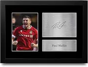 HWC Trading Paul Mullin Wrexham Gifts Printed Signed Autograph Picture for Football Fans and Supporters - A4 Framed