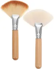 KALLORY Makeup Brush Long Handle 2pcs Set for Foundation Blush Women's Makeup Tools