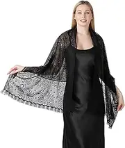 [generic] Elegant Bridal Shawl for Wedding Dress Overlay Lace for Wedding Bride Multipurpose for Wedding Dress