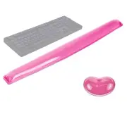 Gel Keyboard & Mouse Wrist Rest Set - Keyboard Wrist Rest Pad & Mouse Support...
