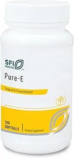 Klaire Labs Pure-E - Natural D-Alpha & Mixed Tocopherols High in Gamma Tocopherol (100 Softgels)