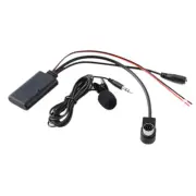 Car Bluetooth AUX Adapter Wireless Audio Phone Call Handsfree Microphone fo G7F1