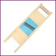 Wooden Potato Grid Slicer Vegetable Grater Wave Knife Chipper Net Chopper Cutter