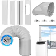Portable Air Conditioner Window Vent Kit with Exhaust Hose 5.1 Inch