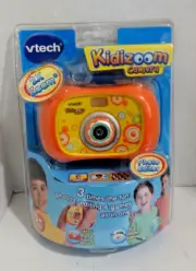 VTech Kidizoom Camera - Orange model 80-106900 2x zoom Photo Editing 400 Picture
