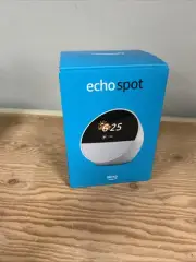 Amazon Echo Spot - Smart alarm clock w/ vibrant sound + Alexa 2024 Sealed White
