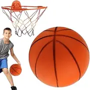 Soundless Basketball for Quiet Dribbling - Airless Basketball for Indoor Training,No Noise Practice Training Ball for Kids Girls Boys Family Friends