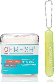 [OFresh] Brushpicks - Interdental Toothpicks for Oral Hygiene & Dental Health Care - Interdental Toothpicks Brushes - 600pcs (Pack of 1 + mini case with 18 pcs)