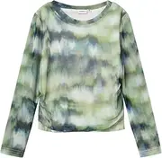 [Name It] Girls' Nkfosejle LS Short Top Box Long Sleeve Shirt, Lily pad