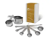 Measuring Cups and Spoons Set Stainless Steel Measuring...