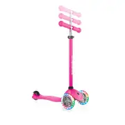 Globber Primo Lights with T-BAR 3 Wheel Kids Scooter Pink