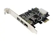 Combo 2x 1394b + 1x 1394a Firewire Ports PCI-Express Controller Card, TI Chipset