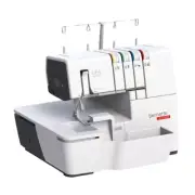 bernette 64 Airlock White Overlocker with Easy Air Threading and LED Lights