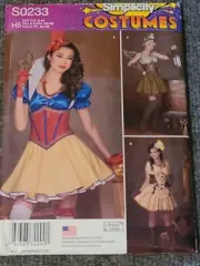 Simplicity 1093 Misses Sz 6-14 Costume Sewing Pattern Cosplay Uncut