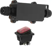TOBBOMEY Car Rocker Toggle Switch Waterproof Light Switch 12v-24v On/Off for Heavy Duty Applications Outdoor Use