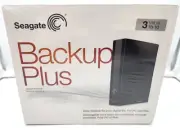 Seagate Backup Plus 3TB Desktop External HDD USB 3.0 STCA3000101 SEALED BOX NEW