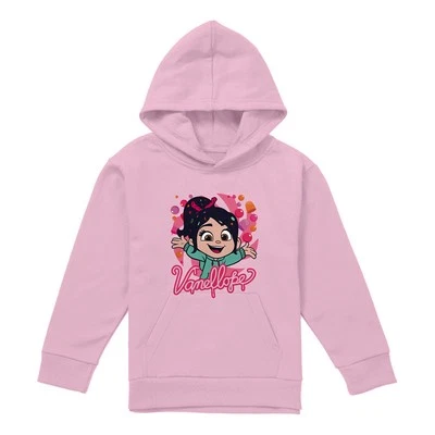 Vanellope Sweets Kids Hoodie, Light Pink, 5-13 Years