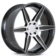 (4) 22" Ferrada Wheels FT2 Black Machined Rims (B2) (for: Jaguar)
