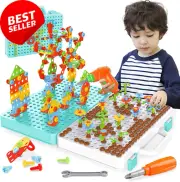 DIY Electric Drill Puzzle Set, STEM Construction Building Kit