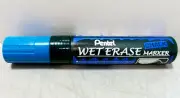 NEW Pentel Wet Erase Liquid Chalk Marker BLUE Jumbo-Tip SMW-CX bold lettering