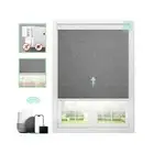 Motorized 100% Blackout Roller Window Shades【Cordless No Drill Easy to In