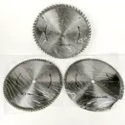 NEW 3-Pc 10" Carbide Tip Industrial Saw Blade Set 60T, 80T & 120T - 5/8” Arbor