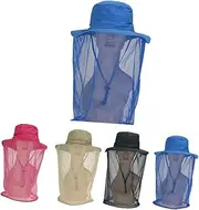 Gogogmee Hats Mosquito Net Net for Insects Sun Hat Hidden Mesh Windproof Comfortable for Fishing Riding