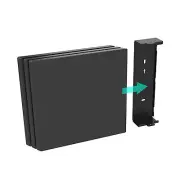 Game Console Wall Mounted Metal Bracket Fix Reversible Kit For PS4 Pro/PS4 Slim