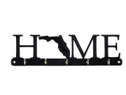 Florida Home State Shape Key Holder Hanger Rack Housewarming Gift Wall Decor