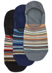 Paul Smith Striped Cotton-blend Trainer Socks - set of Three - Multicoloured - One Size ONE SIZE