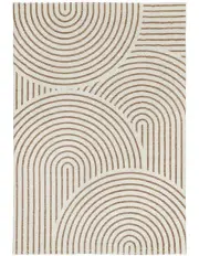 [LOOPSIE] Abel Geometric Washable Rug in Two Tone