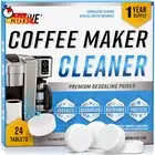 Coffee Machine Cleaner Descaler Tablets - 24 Count, Compatible with Nespresso, K