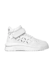 Versace Cut-Out High-Top Sneakers 44,40,41,42,43 White