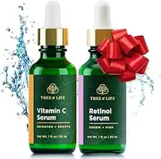 Anti Aging Serum Two-Pack - Vitamin C Serum - Retinol Serum - Anti Aging Serums For Daytime And Nighttime Skincare Regimens - Highly Natural And Organic Anti Wrinkle Serum