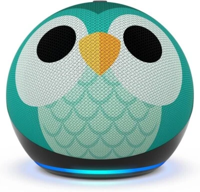 Amazon Echo Dot Kids (5th Gen, 2022) Smart Speaker with Alexa Voice Media (Owl)